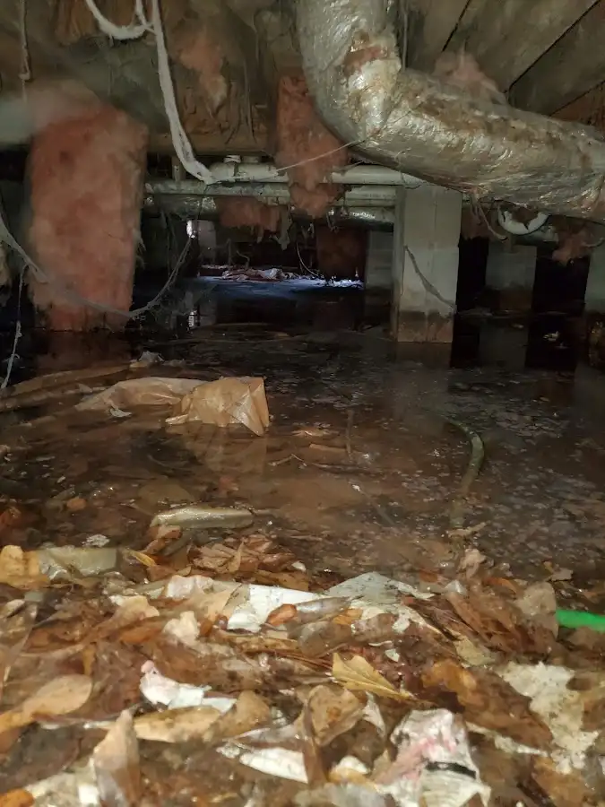 Crawl space flood assessment for Commercial Water Damage Restoration in Colorado Springs
